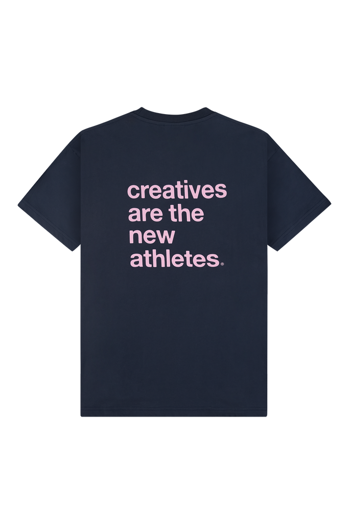 Catna Tee Navy/Pink