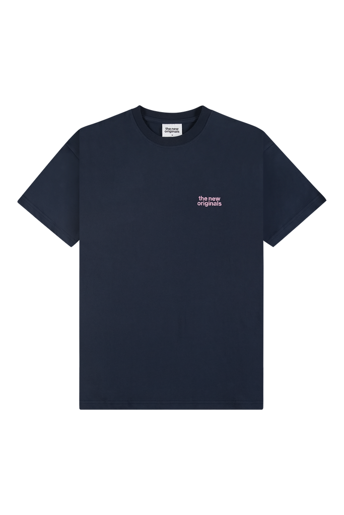 Catna Tee Navy/Pink