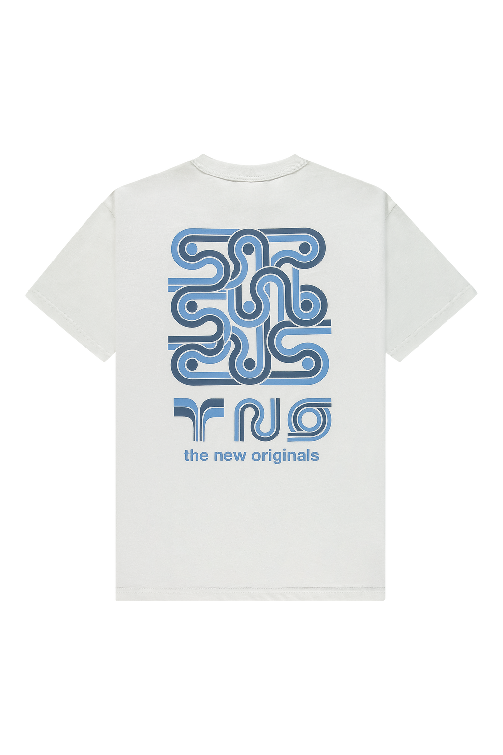 Supergraphic Tee White White/Ombre Blue
