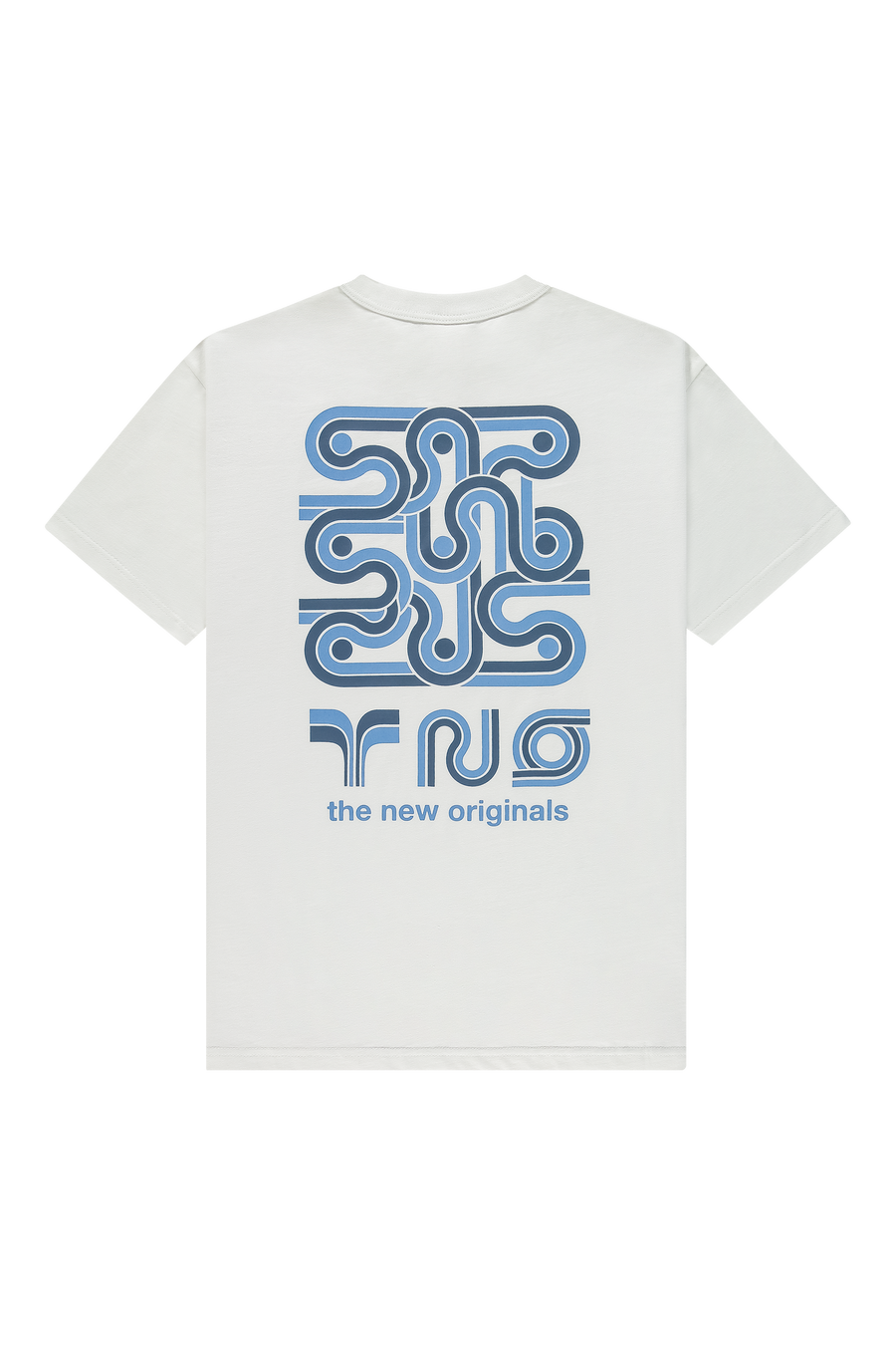 Supergraphic Tee White White/Ombre Blue