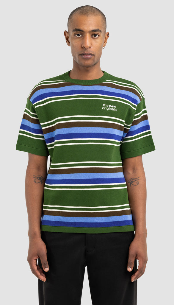 Striped Knit Tee Multicolor
