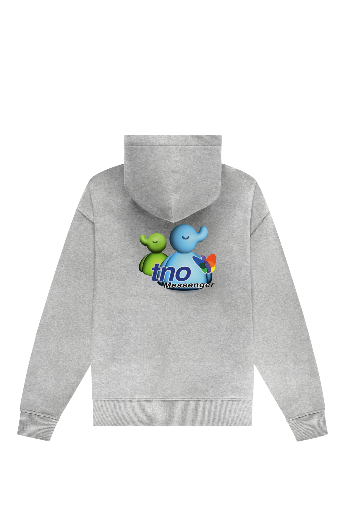 TNO Messenger Hoodie Light Grey Melange | Light Grey melange