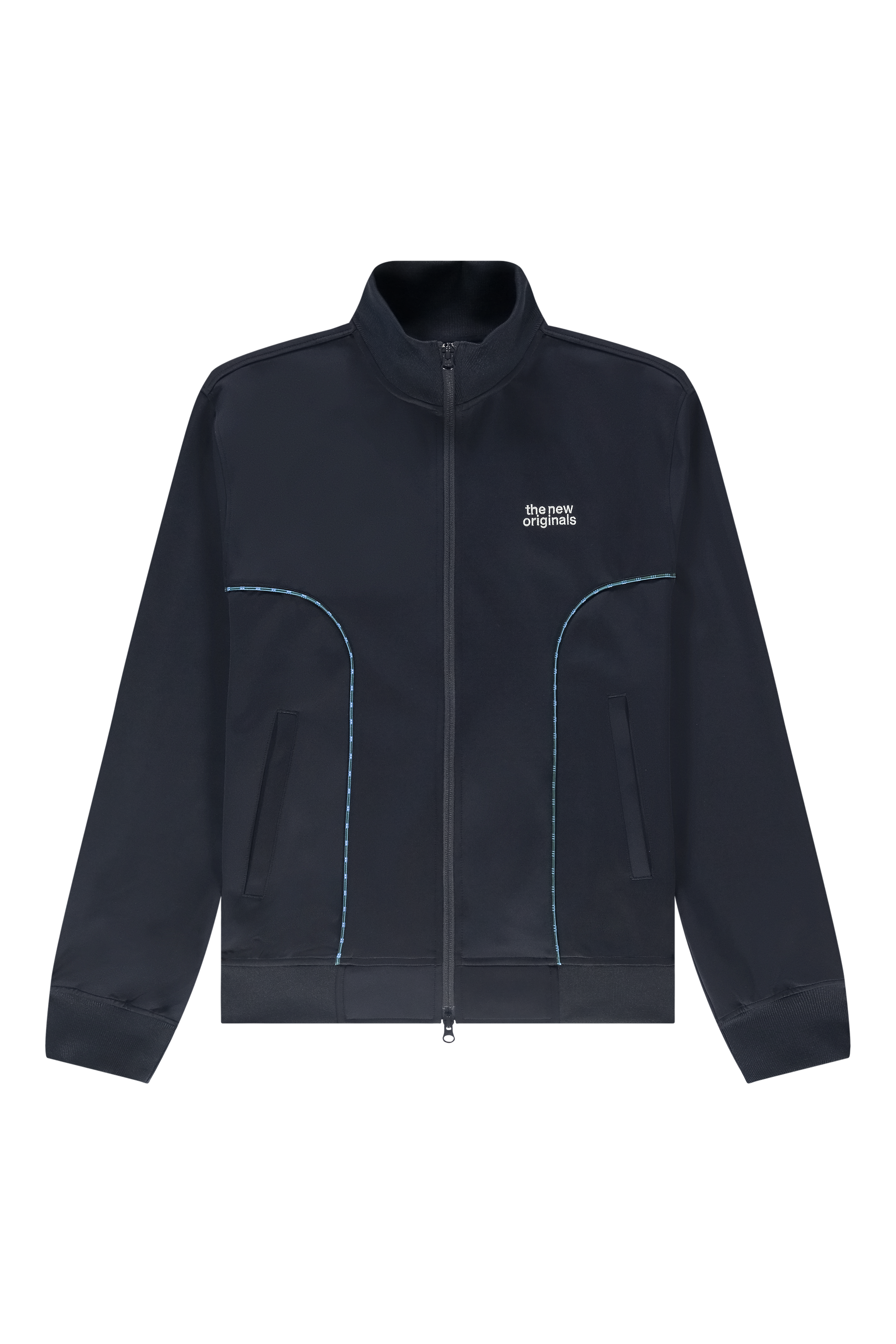 Emblem Track Jacket Navy/Check | NAVY/CHECK