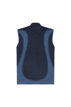 Fisherman Zip Up Vest Navy Blue