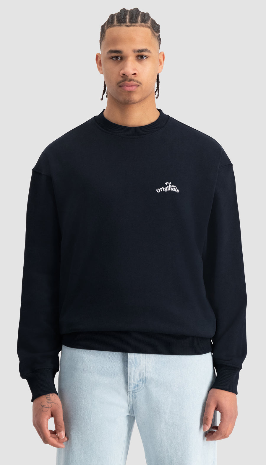 Workman Crewneck Stock Navy