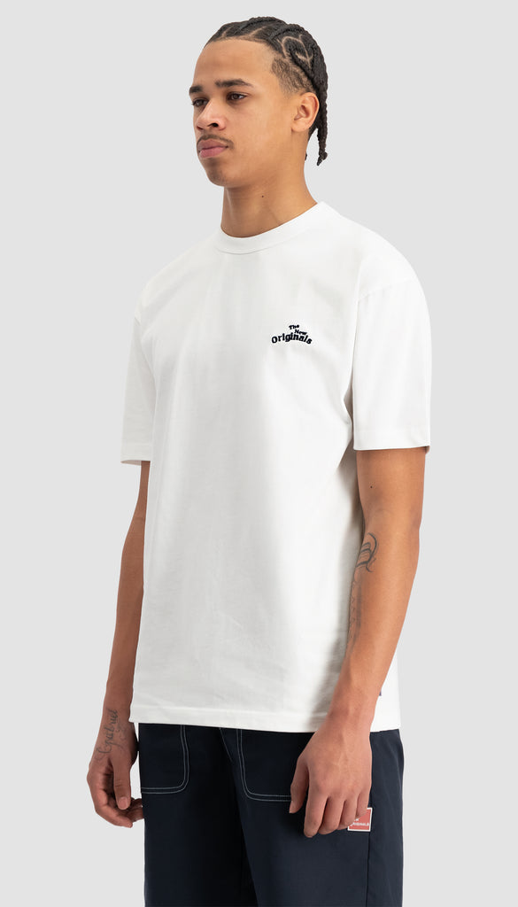 Workman Embroidered Tee White