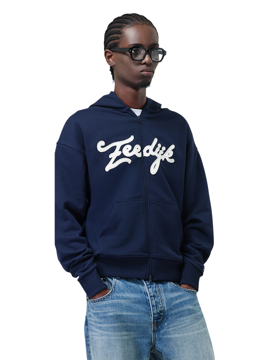 Zeedijk Zip Up Hoodie | Patriot Blue