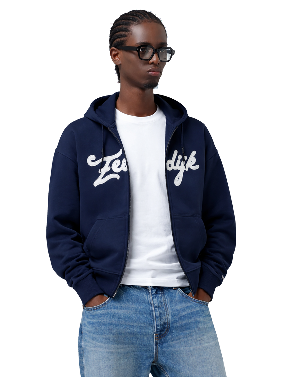 Zeedijk Zip Up Hoodie | Patriot Blue