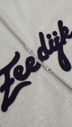 Zeedijk Zip Up Hoodie Light Grey Melange