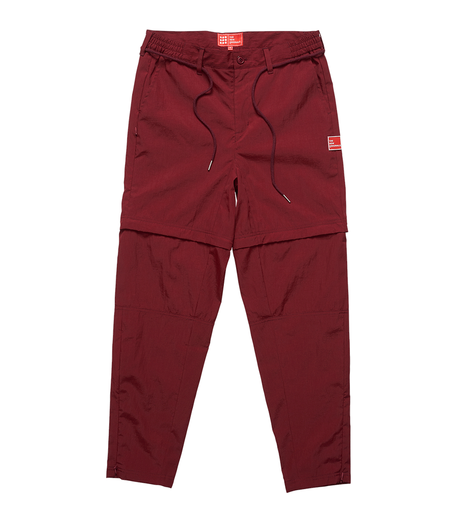 Parachute Nylon Trousers Burgundy