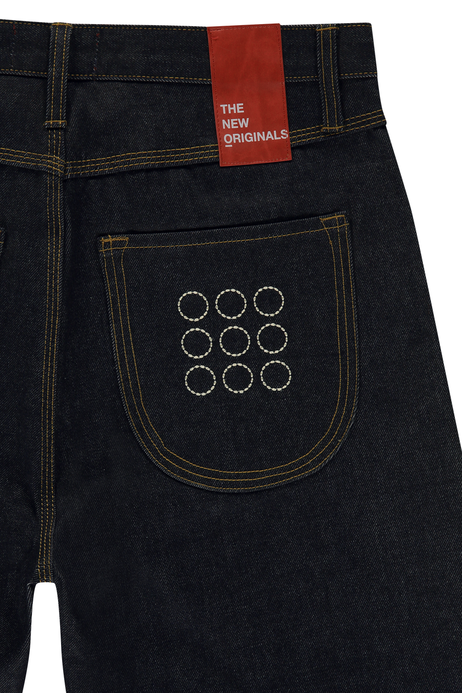 9-Dots Relaxed Jeans Raw Denim