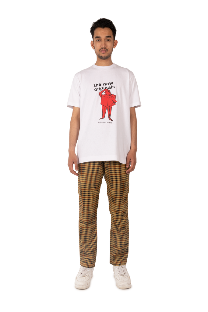 'Think Out Of the Box' Tee White/Red