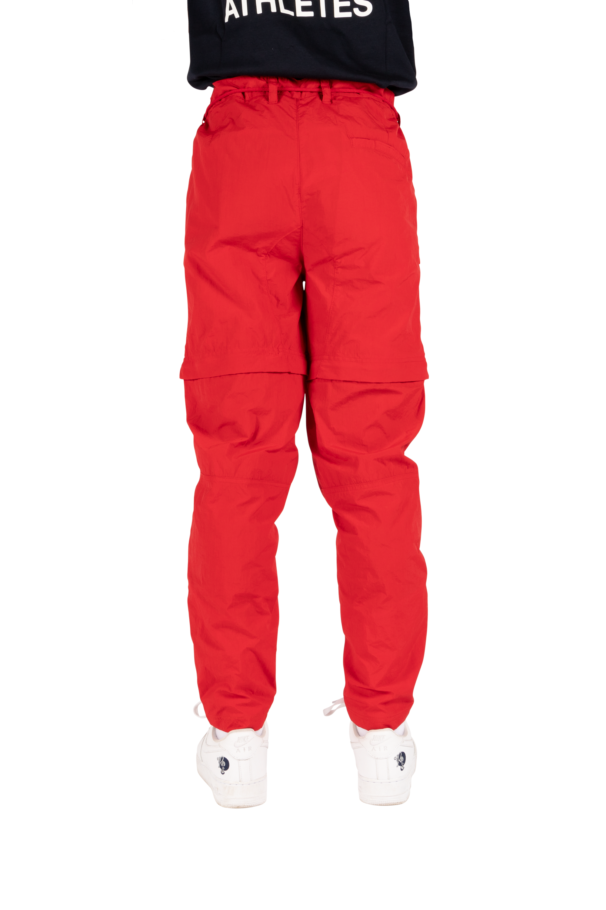 Parachute Nylon Trousers Red