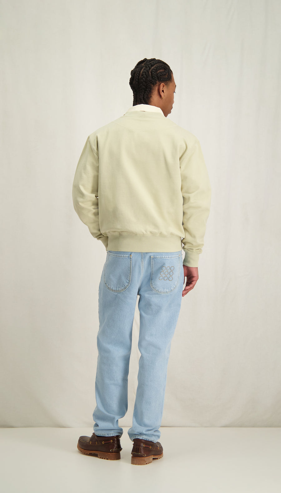 TNO Jersey Cardigan Moss Gray