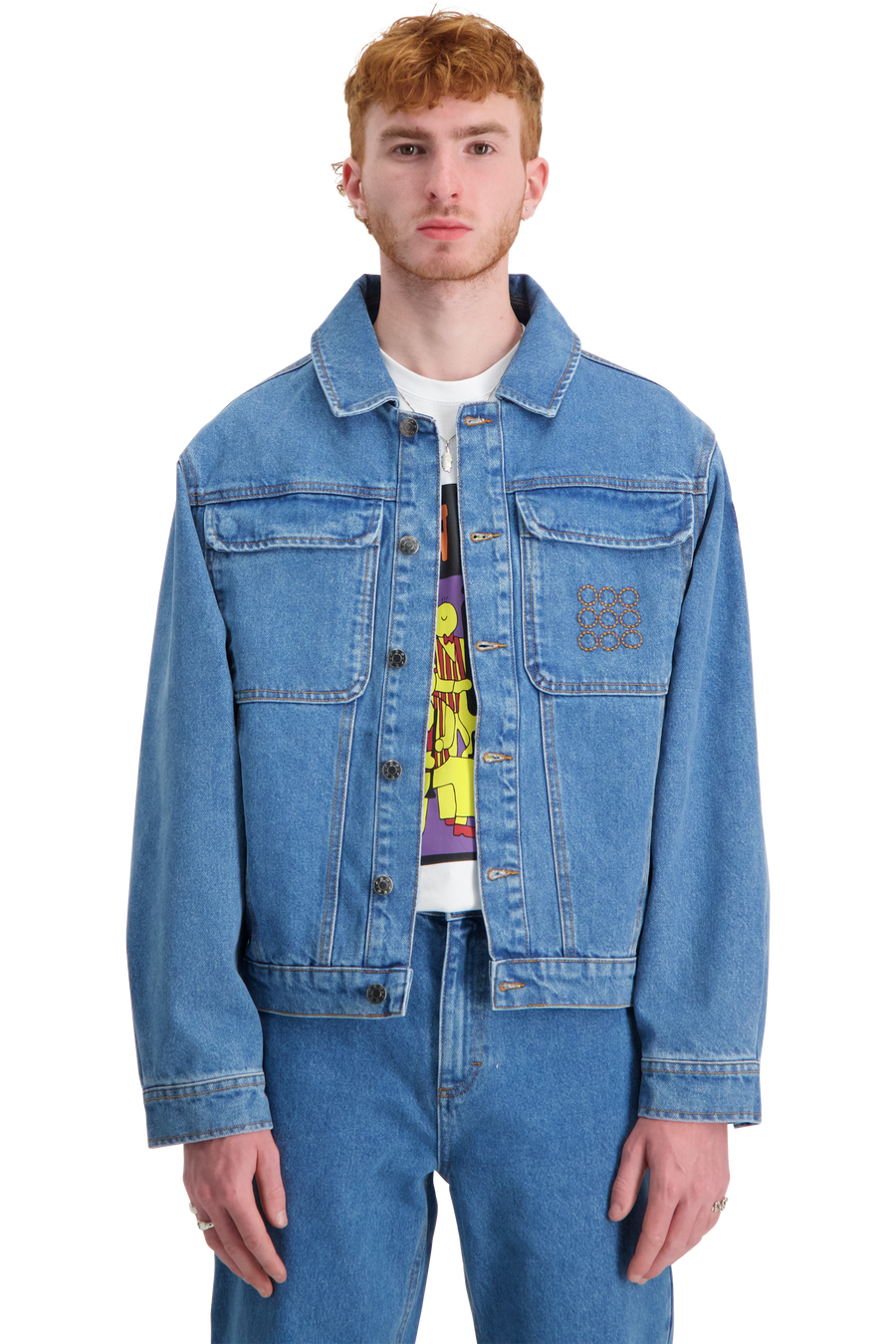 Multi Pocket Jacket Denim