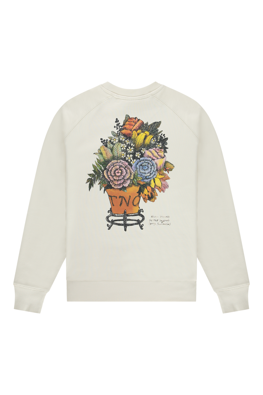 Bouquet Crewneck White Alyssum