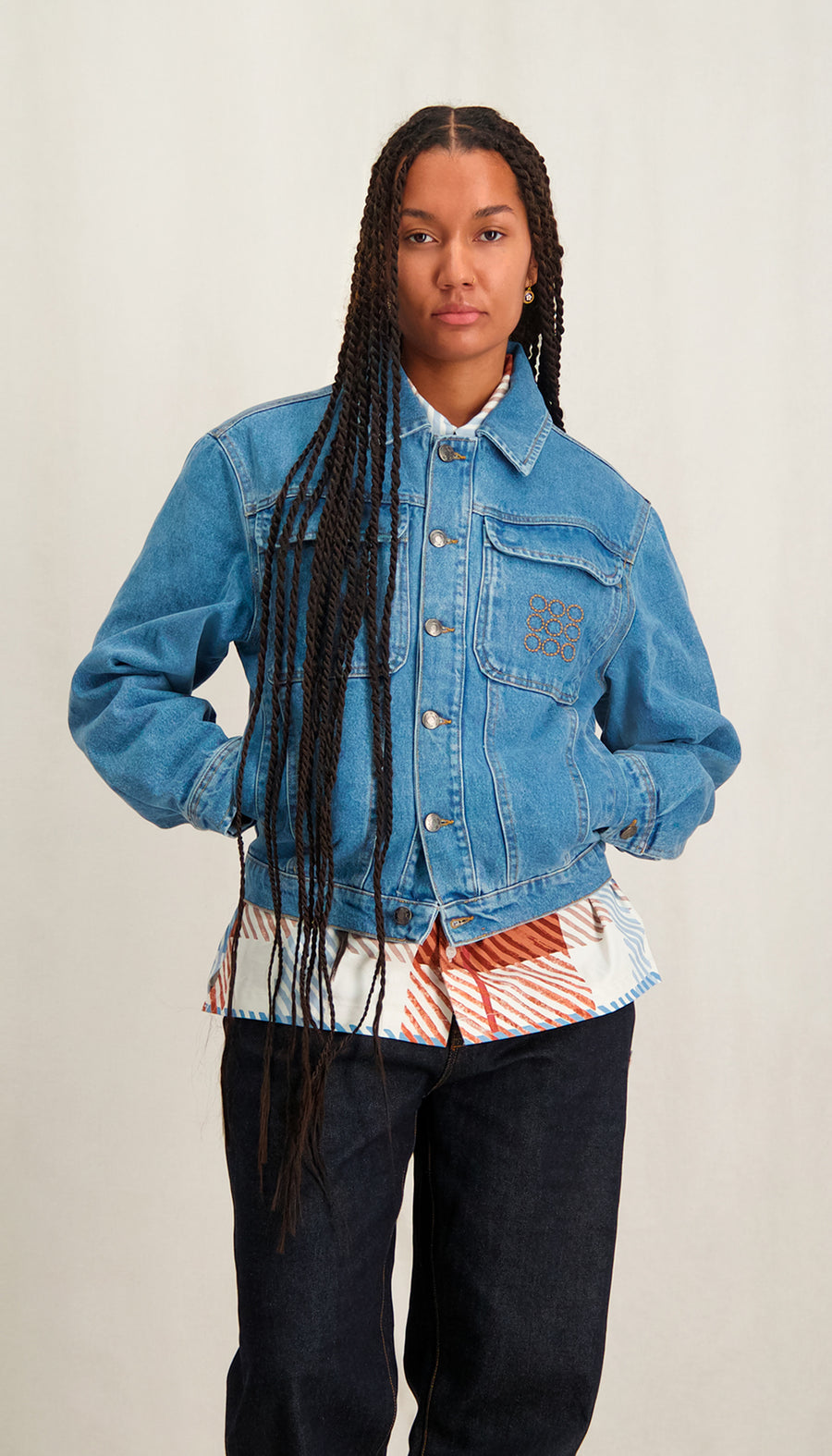 Multi Pocket Jacket Denim