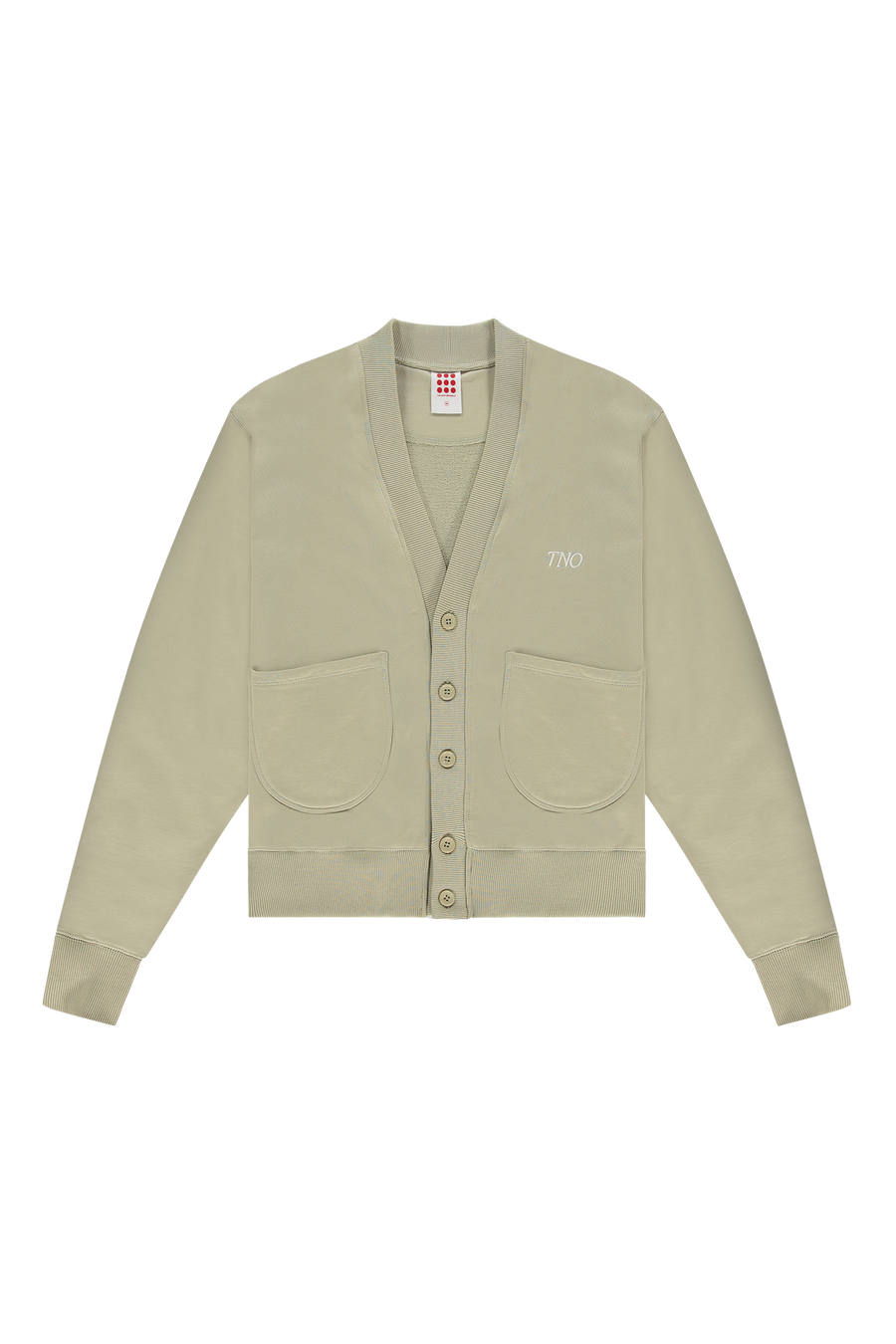 TNO Jersey Cardigan Moss Gray