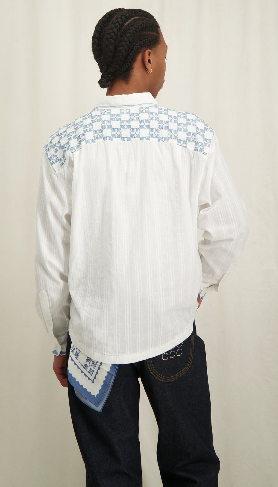 Kitchen Shirt Alyssum/Bijou Blue