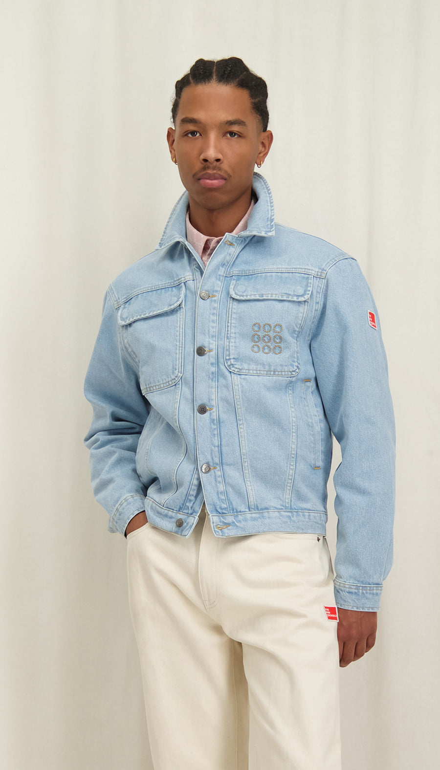 Multi Pocket Denim Jacket LDE Light Denim