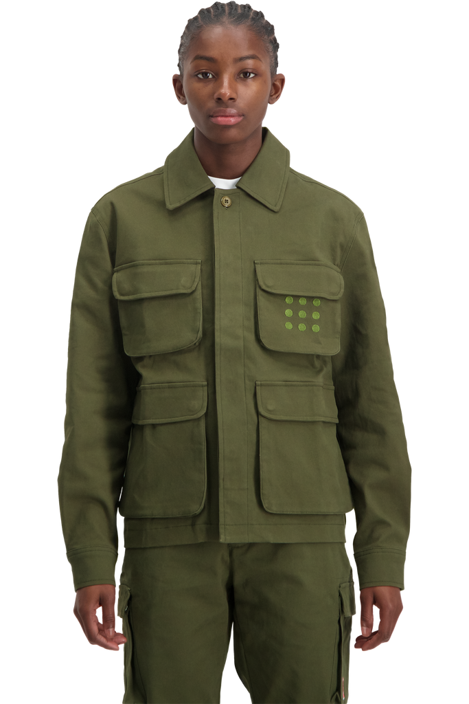 Multi Pocket Jacket Green