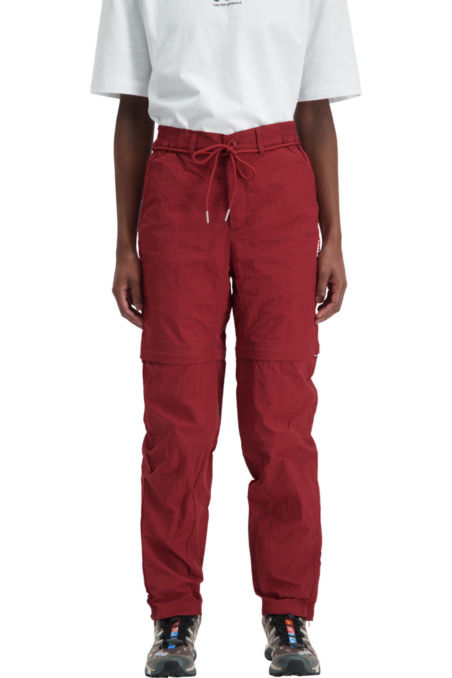Parachute Nylon Trousers Burgundy
