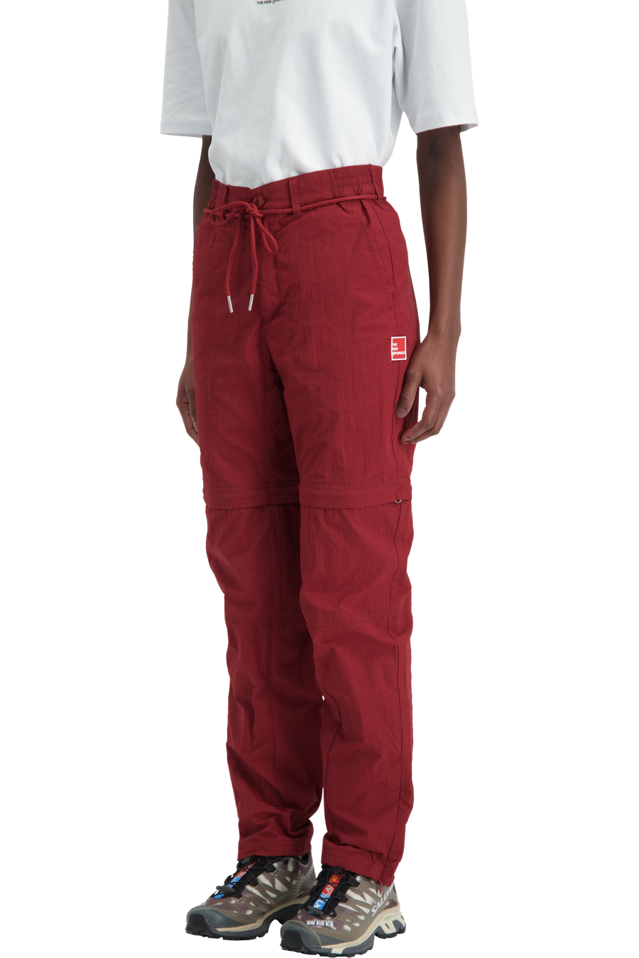 Parachute Nylon Trousers Burgundy