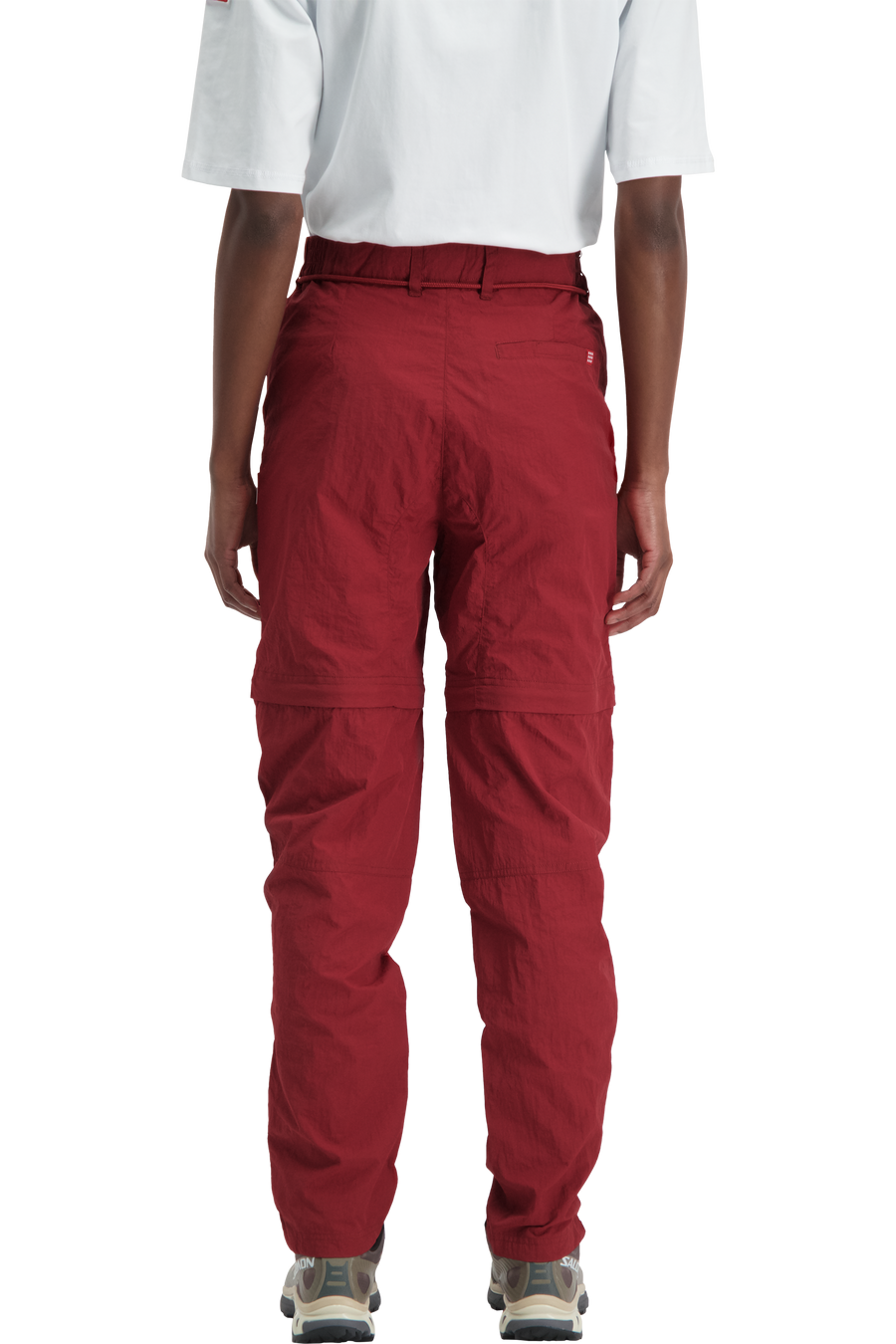Parachute Nylon Trousers Burgundy